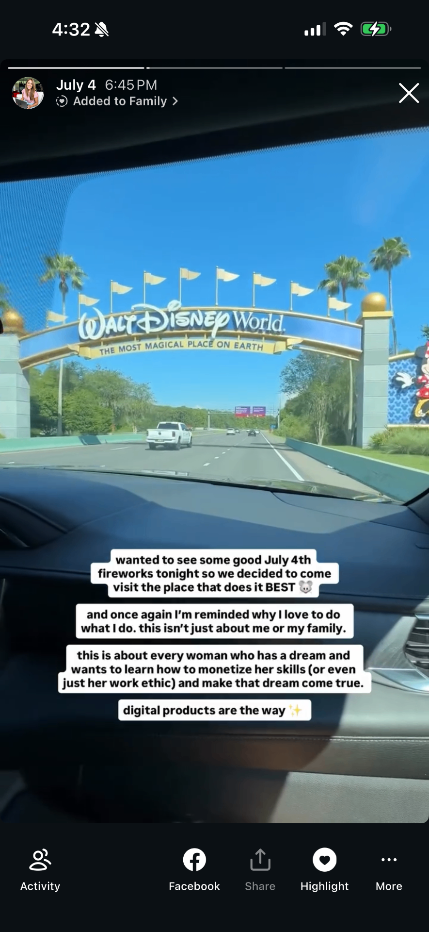 Disney World arrival - the why